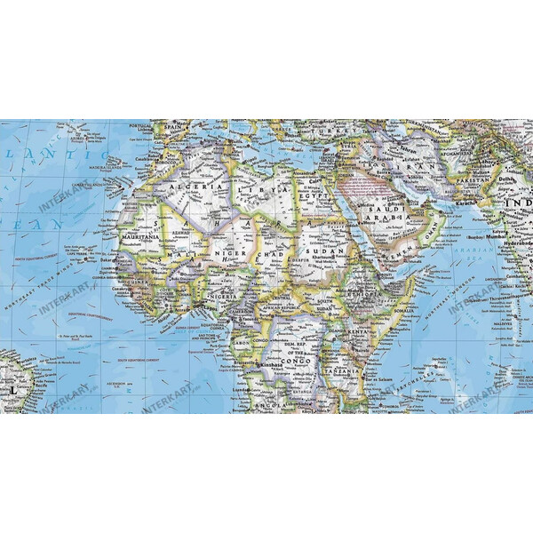 National Geographic Mapa mundial (279 x 193 cm)