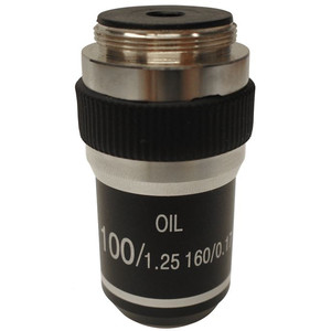 Optika objetivo 100X/1.25" (oil-immersion), high contrast microscope objective, M-143