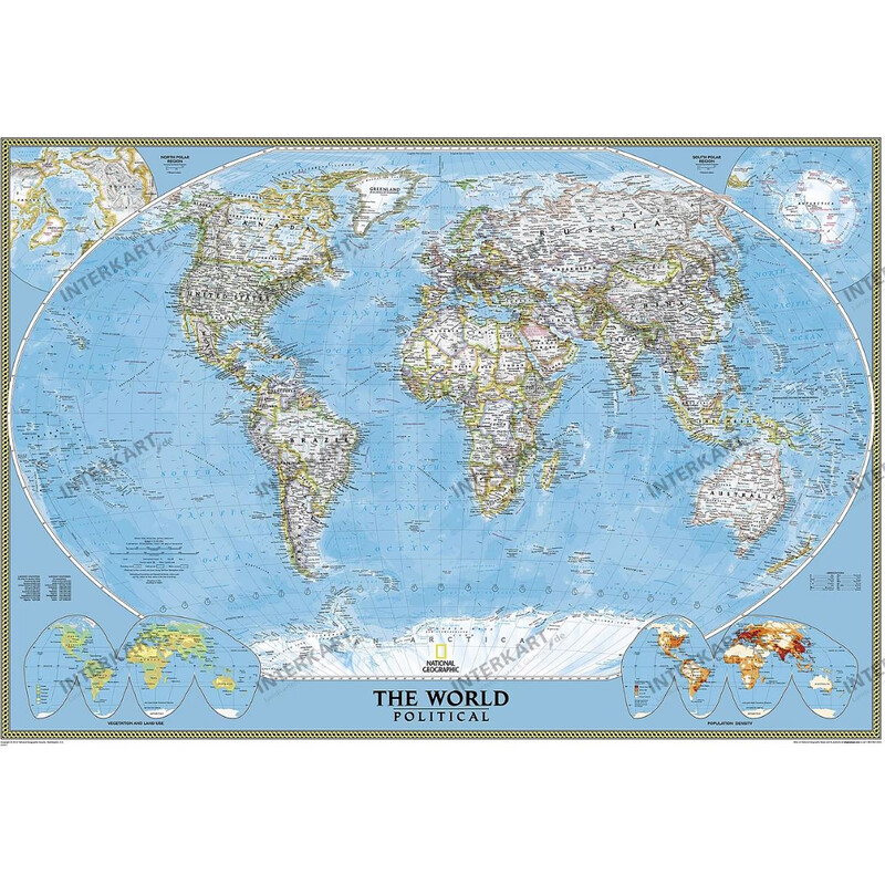 National Geographic Mapa mundial (279 x 193 cm)