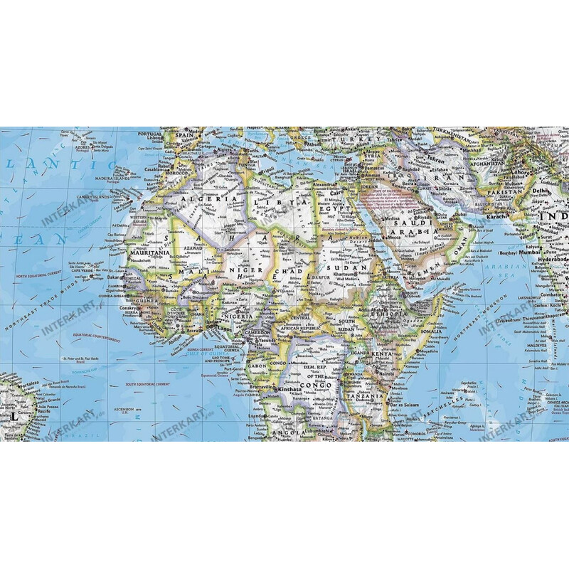 National Geographic Mapa mundial (279 x 193 cm)