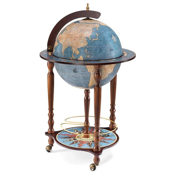 Zoffoli living Globo com pedestal Da Vinci Blu Dust 40cm