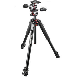 Manfrotto Tripé de alumínio MK055XPRO3-3W tripod set with 3-way pan-head