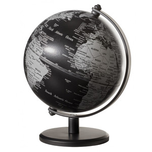 TROIKA Mini-globo Gagarin Matt Black 13cm