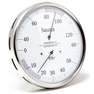 Fischer Estação meteorológica Sauna-Thermohygrometer 130 mm