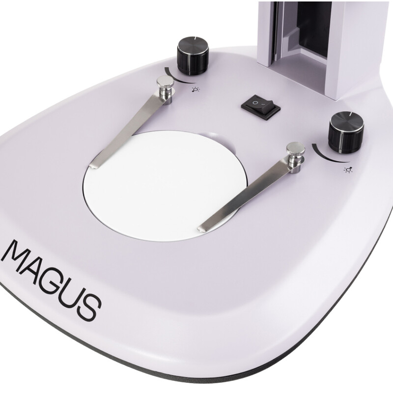 MAGUS Microscópio stéreo 7T 6.7x-45x trino Greenough 3W LED